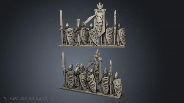 Dark Spears Elf Leader stl model for CNC