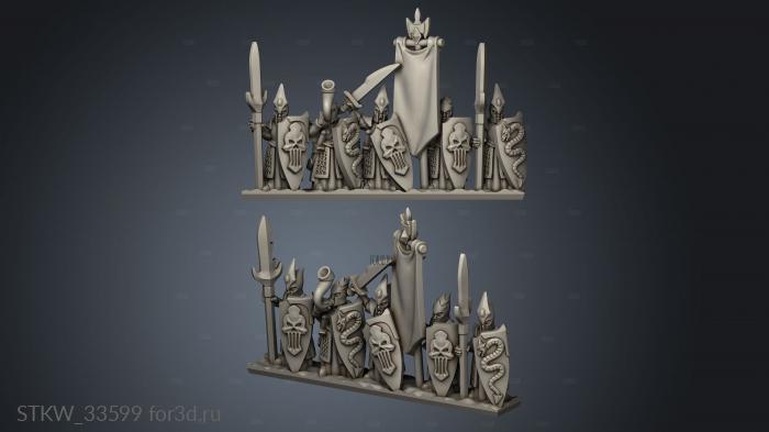 Dark Spears Elf Leader stl model for CNC