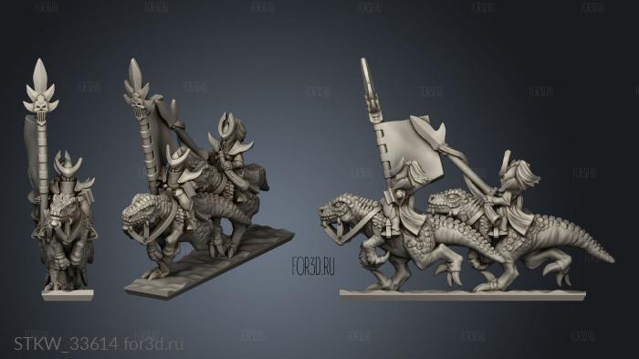 Lizard Riders Banner Blank 3d stl модель для ЧПУ