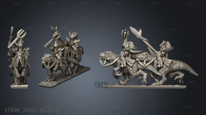 Lizard Riders Leader Serp stl model for CNC