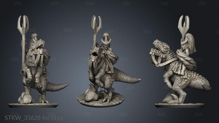 Sorceress Lizardour 3d stl модель для ЧПУ