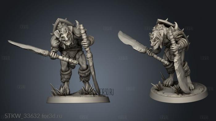 gnoll stl model for CNC