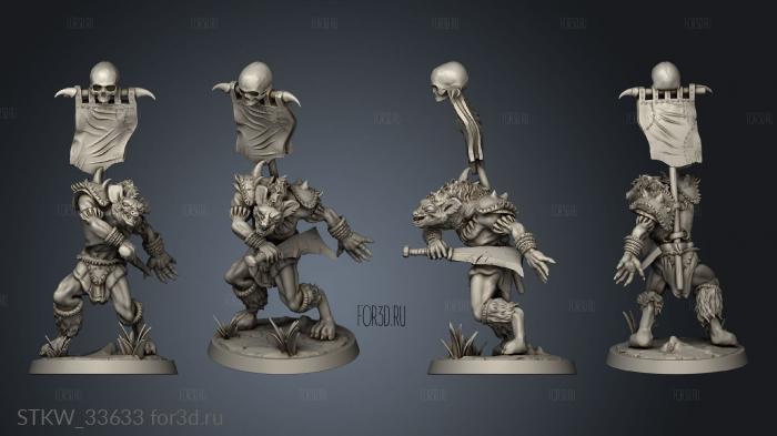 gnoll stl model for CNC