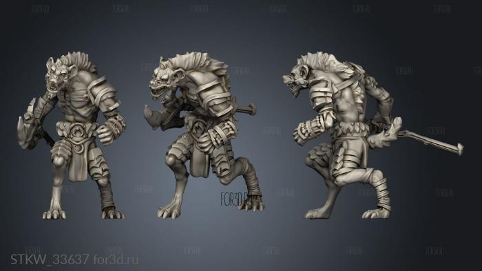 Gnoll One stl model for CNC