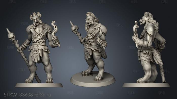 Gnoll Poisoner stl model for CNC