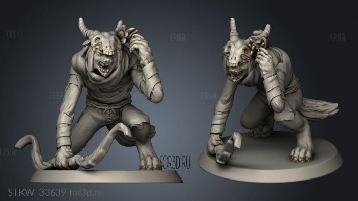 Gnoll Scavenger stl model for CNC