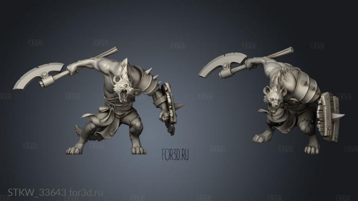Gnolls Gnoll stl model for CNC