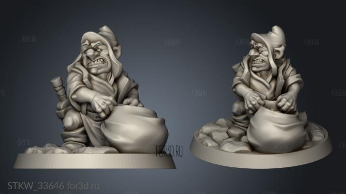 gnome male stl model for CNC