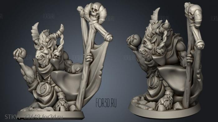 goat Man shaman stl model for CNC