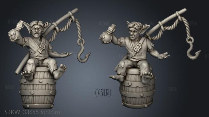 Goblin stl model for CNC
