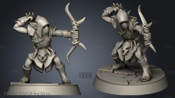 Goblin archer Goblins stl model for CNC