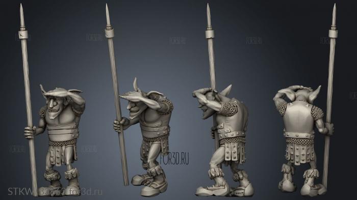 Goblin stl model for CNC
