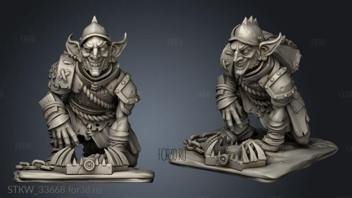 Goblin Cik Cik stl model for CNC