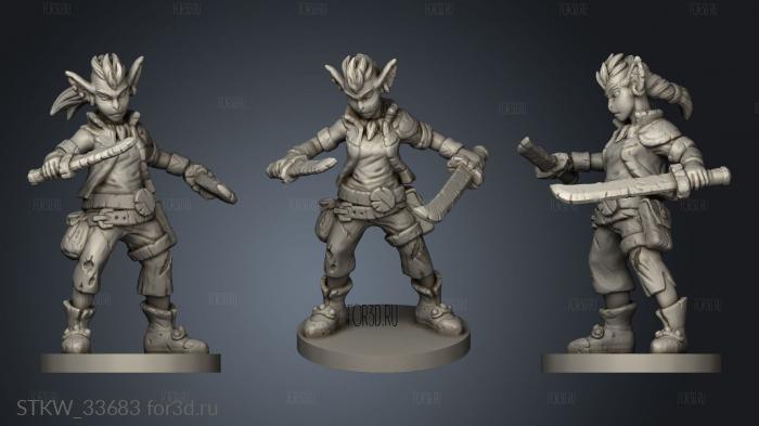 Goblin female stl model for CNC
