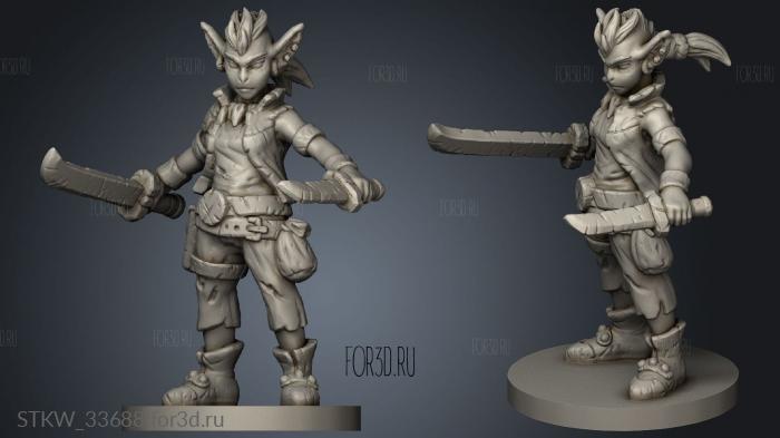 Goblin female stl model for CNC