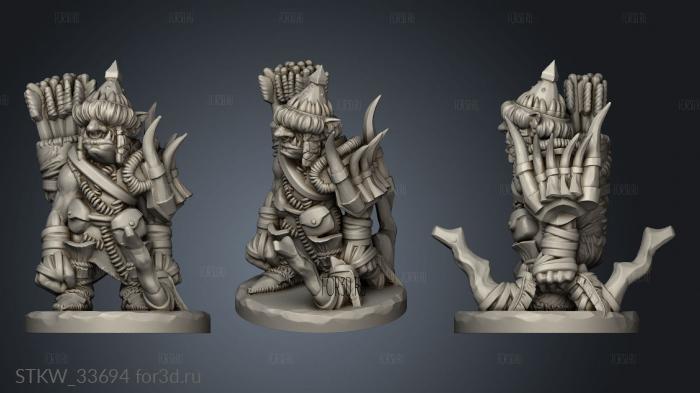 Goblin Goblins Archer stl model for CNC