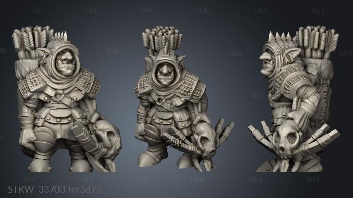 Goblin Bolter stl model for CNC