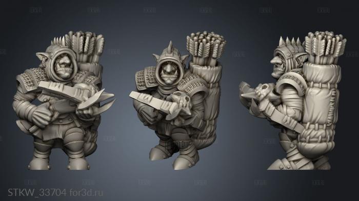 Goblin Bolter stl model for CNC