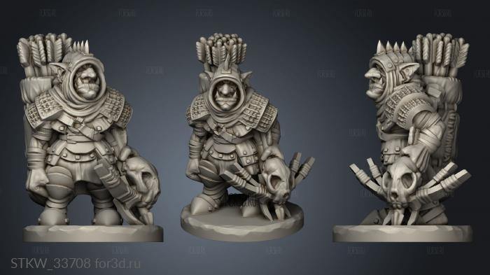 Goblin Bolter stl model for CNC