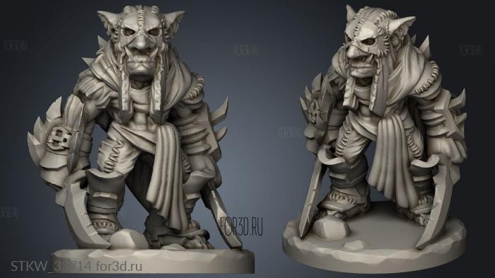 Goblin Assassin stl model for CNC