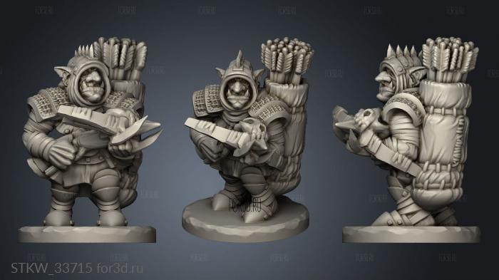 Goblin Bolter stl model for CNC