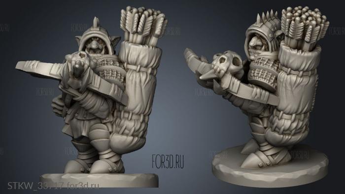Goblin Bolter stl model for CNC
