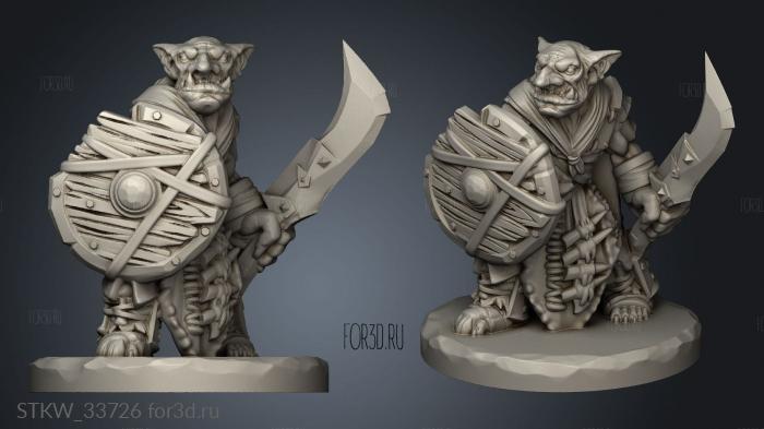 Goblin Pawn 3d stl модель для ЧПУ