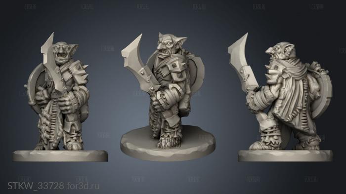 Goblin Pawn 3d stl модель для ЧПУ