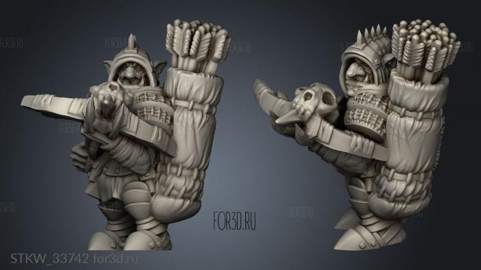 Goblin Bolter stl model for CNC