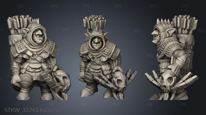 Goblin Bolter stl model for CNC