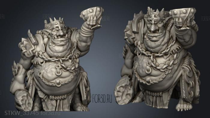 Goblin King stl model for CNC