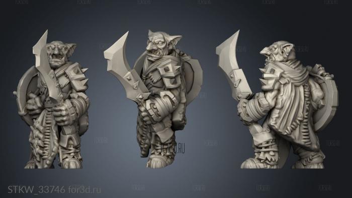 Goblin Pawn 3d stl модель для ЧПУ