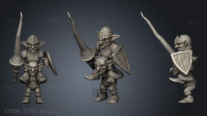 Goblin Knight stl model for CNC