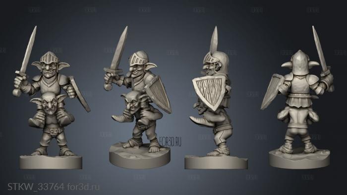 Goblin Knight stl model for CNC