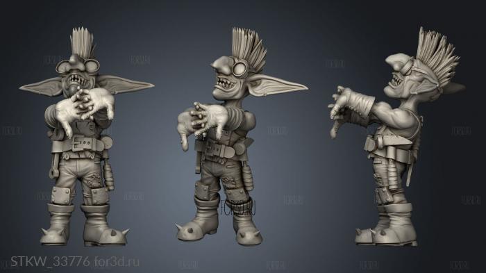 Goblin Scrappers stl model for CNC