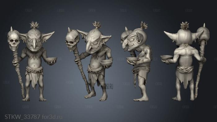 goblin shaman the mines stl model for CNC