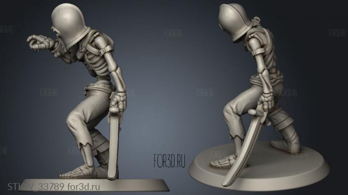 goblin skeleton swordsman 3d stl модель для ЧПУ