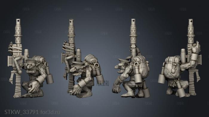 Goblin Sneaky Broozers Goblins stl model for CNC