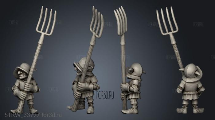 Goblin Spear stl model for CNC