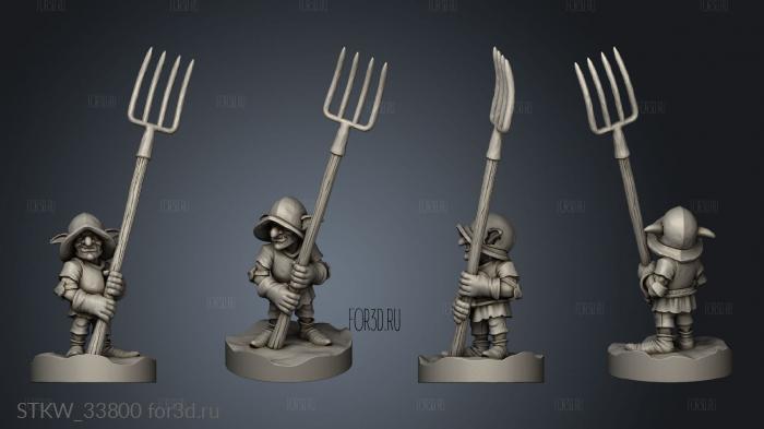 Goblin Spear stl model for CNC