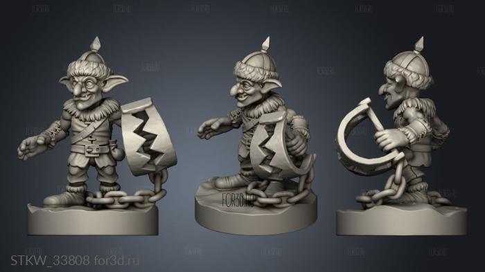 Goblin Trapper stl model for CNC