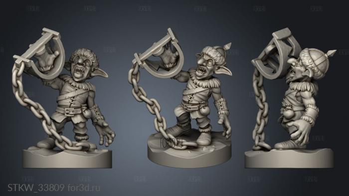 Goblin Trapper stl model for CNC