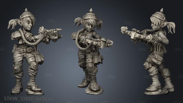 Goblin Tshuk stl model for CNC