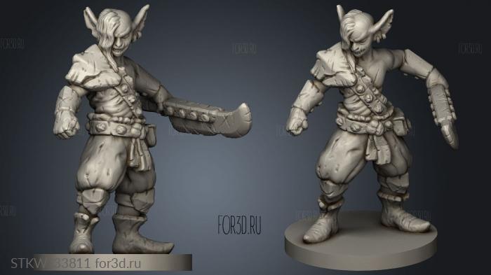 Goblin stl model for CNC
