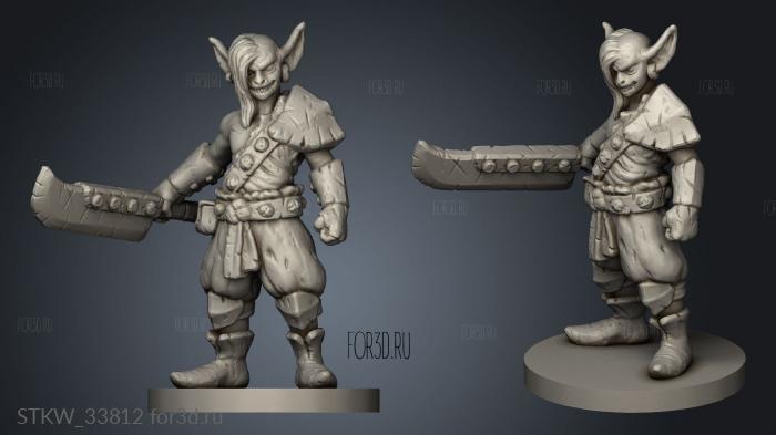 Goblin stl model for CNC