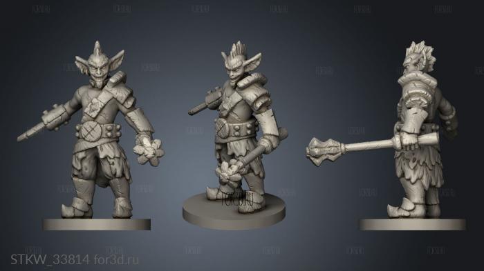 Goblin stl model for CNC