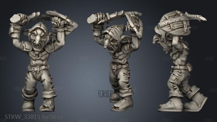 Goblin Warcry 3d stl модель для ЧПУ