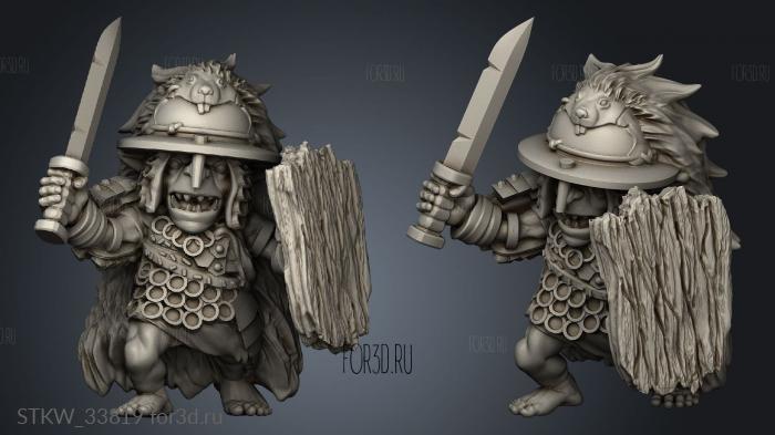 Goblin Warrior 3d stl модель для ЧПУ