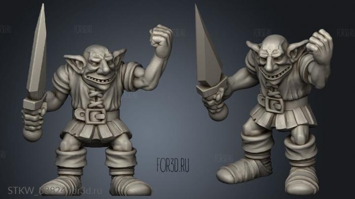 goblins stl model for CNC