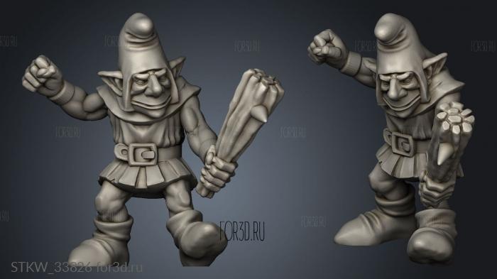 goblins stl model for CNC